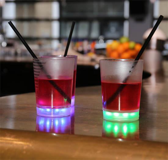 玻璃酒杯底安裝LED燈會是什么樣的？