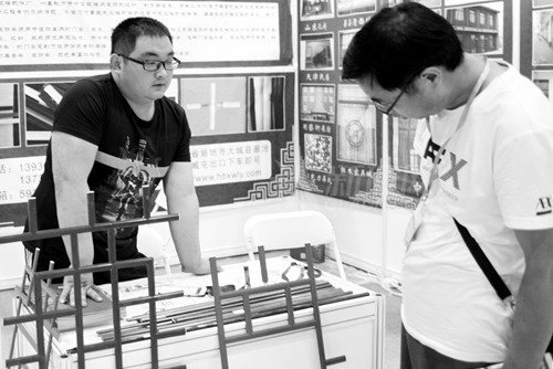 新達中空玻璃在京展示仿古新品中空玻璃裝飾條