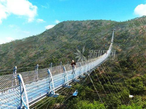 石家莊平山世界最長(zhǎng)懸跨式玻璃索橋?qū)⒂谠碌讓?duì)外開(kāi)放