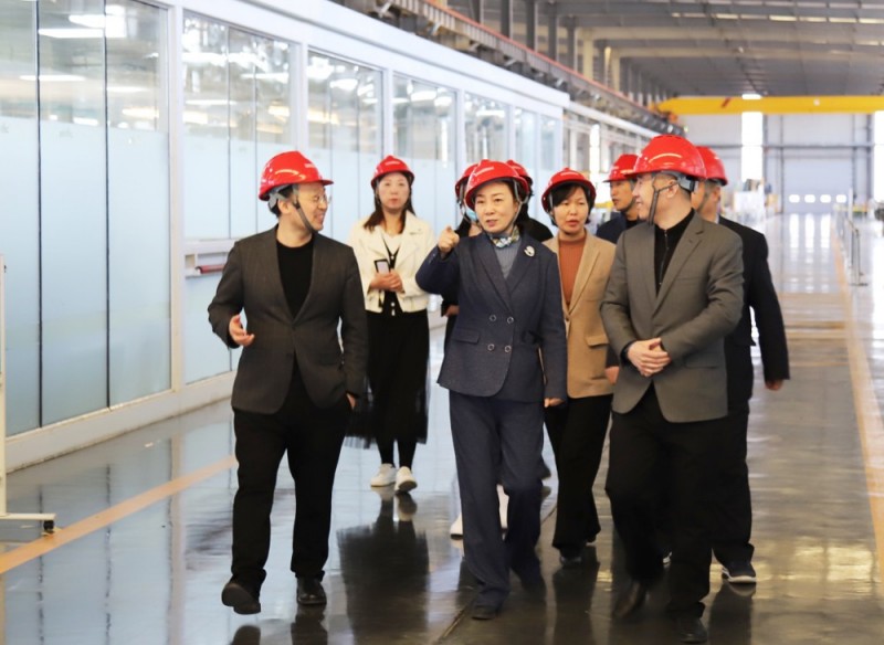 省工商聯調研組一行調研蘭迪機器