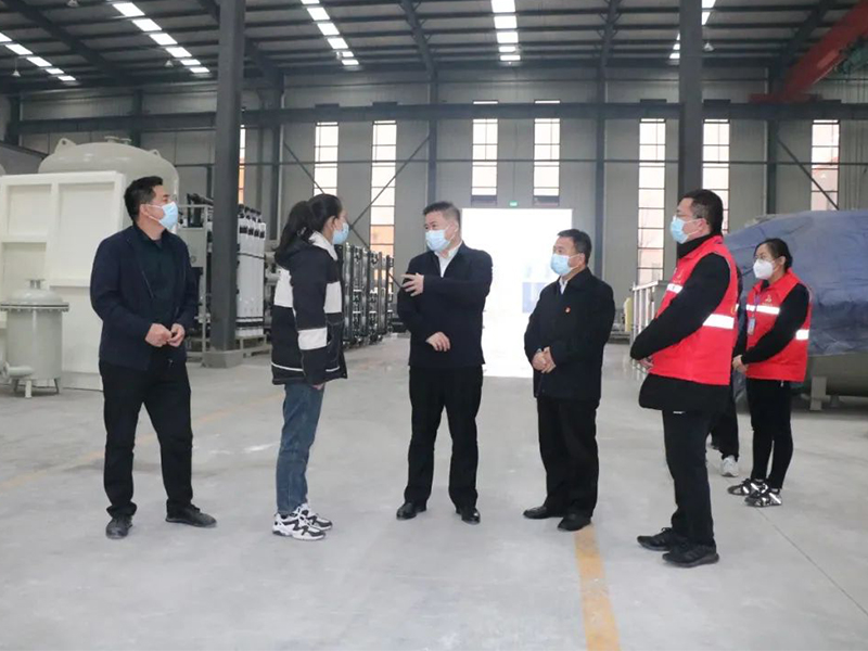 禹城市委書記滕海強一行蒞臨藍海洋禹城分公司實地調研