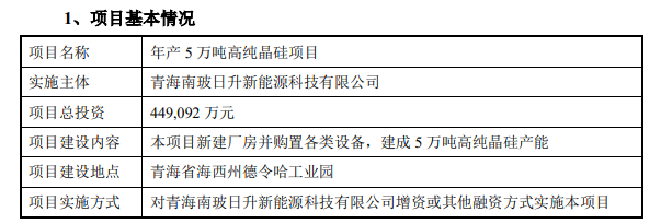 南玻擬募資20億投建年產5萬噸高純晶硅項目
