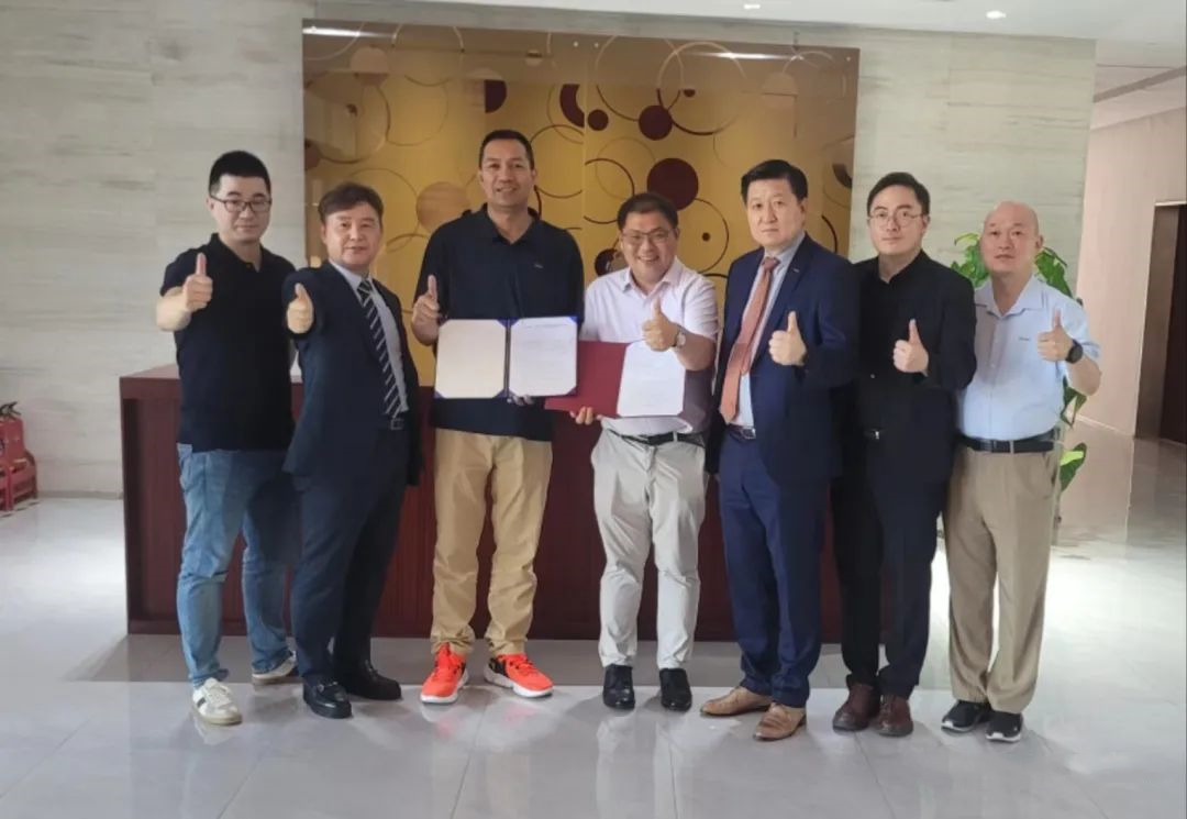 長春圓高利亞，韓國汽車零部件協會，韓國IN JUNG AUTO和信義玻璃簽約了四者合作協議