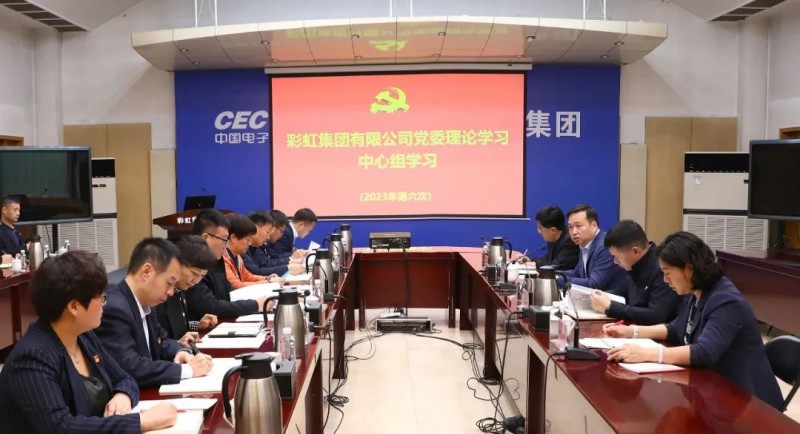 彩虹集團召開黨委理論學習中心組學習會