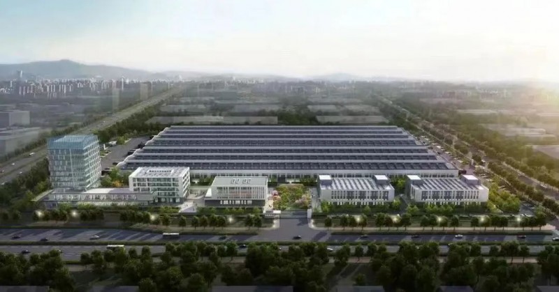 山西建投瀟河公司承建的無尾鋼化真空玻璃產業園2號廠房完工